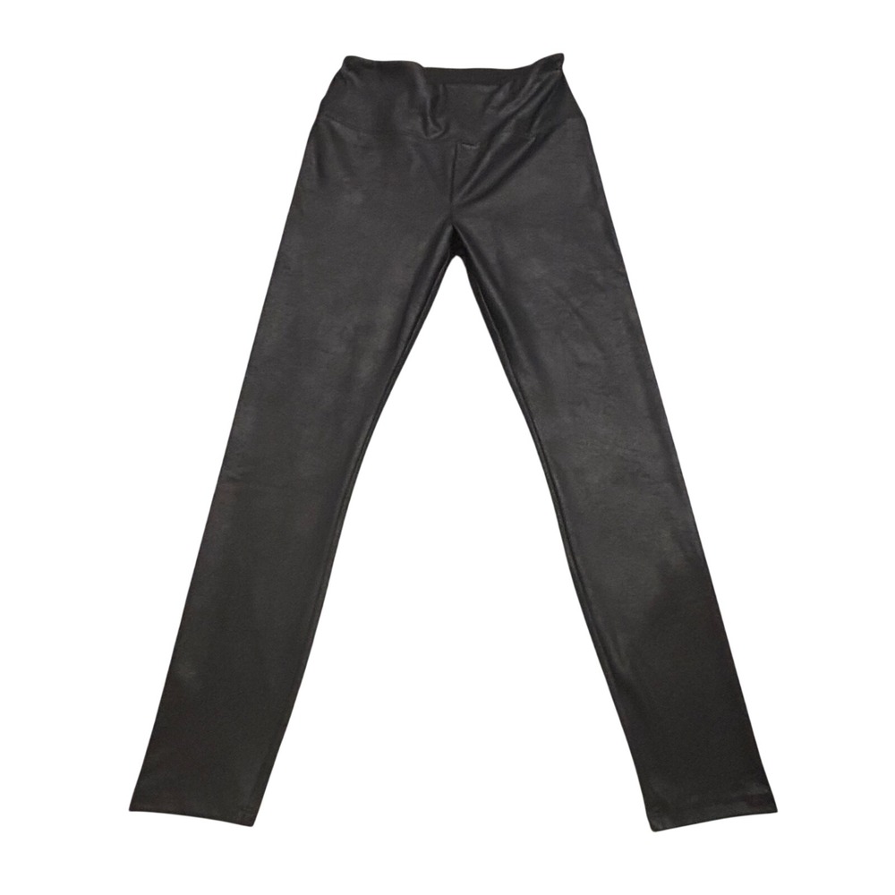 Simply Vera Vera Wang Faux Leather Leggings - Black - Size Medium